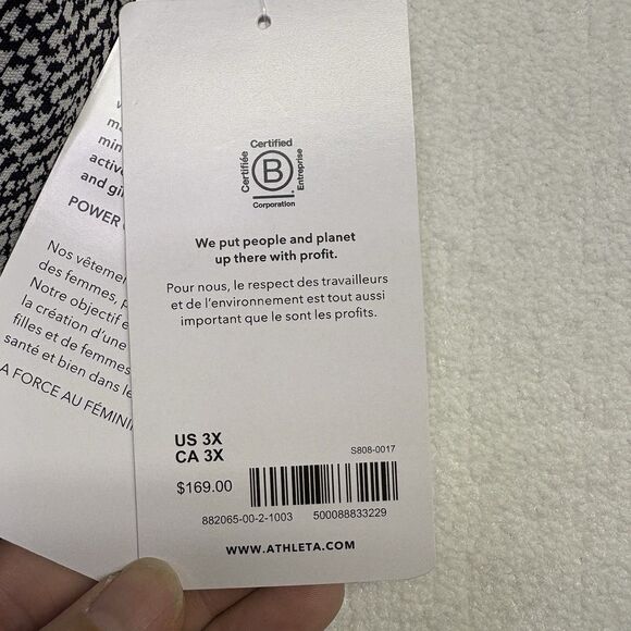 Athleta Women's Delancey Dress Size 3X Braiden Black Sculptek Textured - Picture 5 of 7